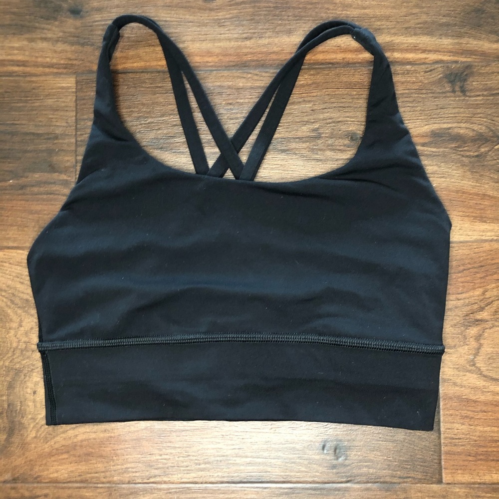 Black Lululemon Energy Bra *Long Line